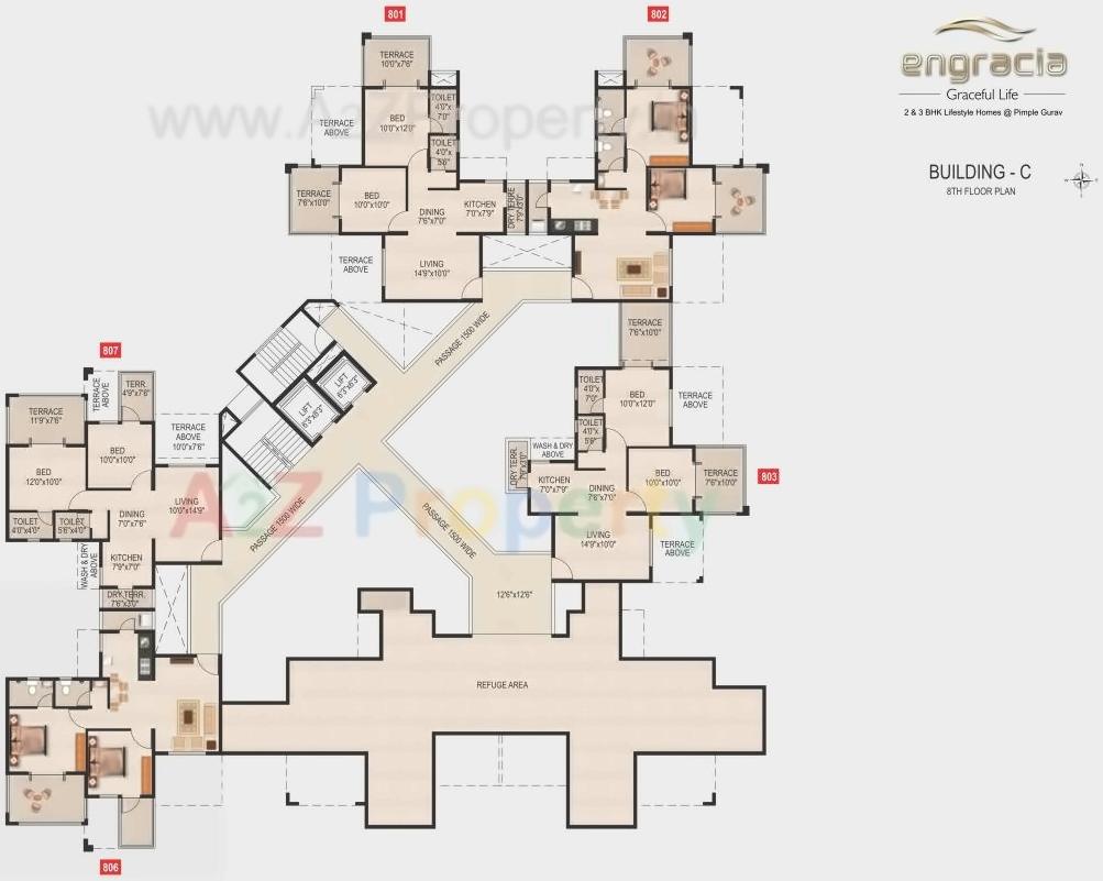 Layout of real estate project Engracia located at Pimpale-gurav, Pune, Maharashtra
