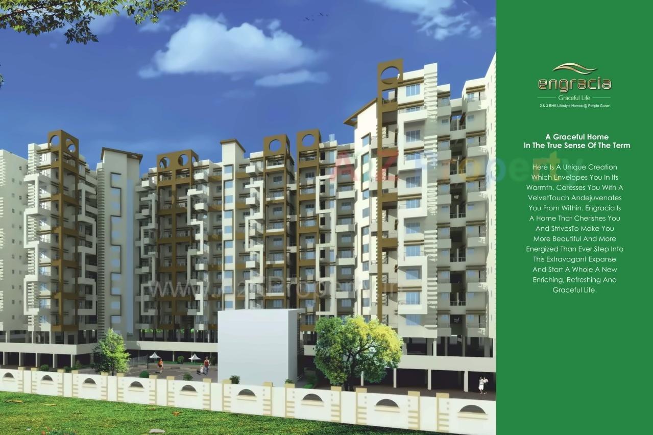 3D Elevation of real estate project Engracia located at Pimpale-gurav, Pune, Maharashtra