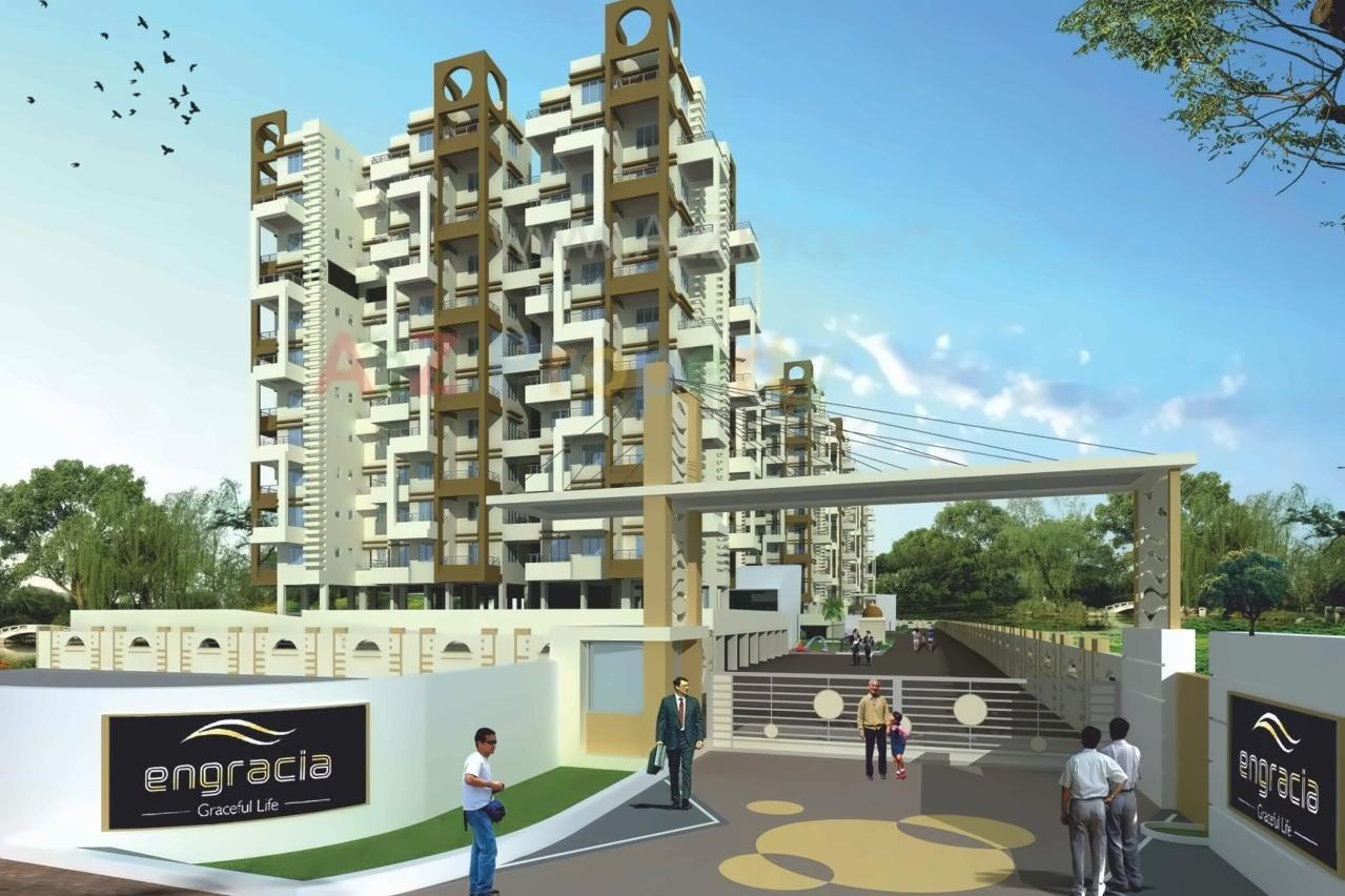 3D Elevation of real estate project Engracia located at Pimpale-gurav, Pune, Maharashtra