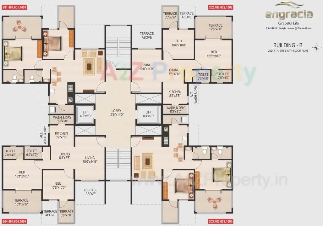 Layout of real estate project Engracia located at Pimpale-gurav, Pune, Maharashtra