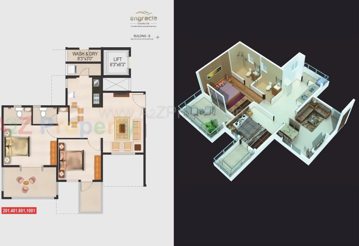 Layout of real estate project Engracia located at Pimpale-gurav, Pune, Maharashtra