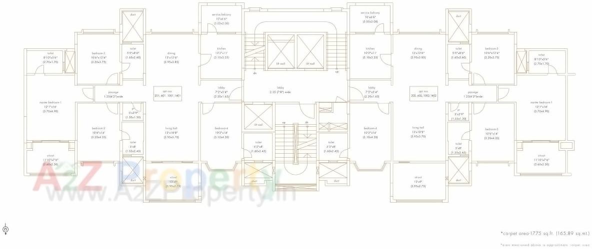 Layout of real estate project Epitome located at Wakad, Pune, Maharashtra
