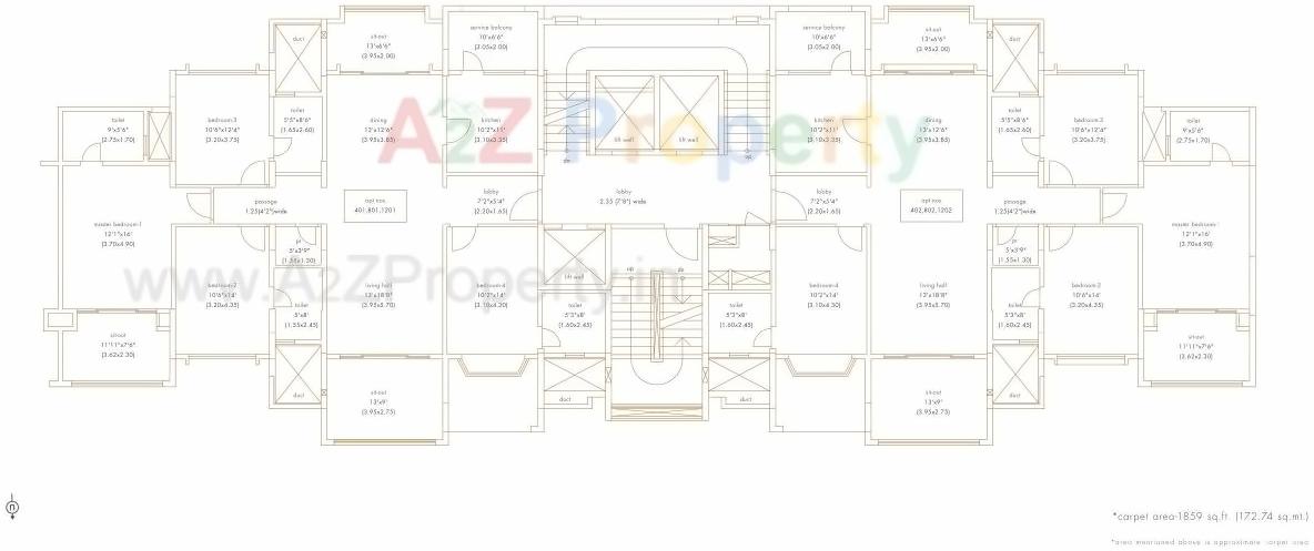 Layout of real estate project Epitome located at Wakad, Pune, Maharashtra