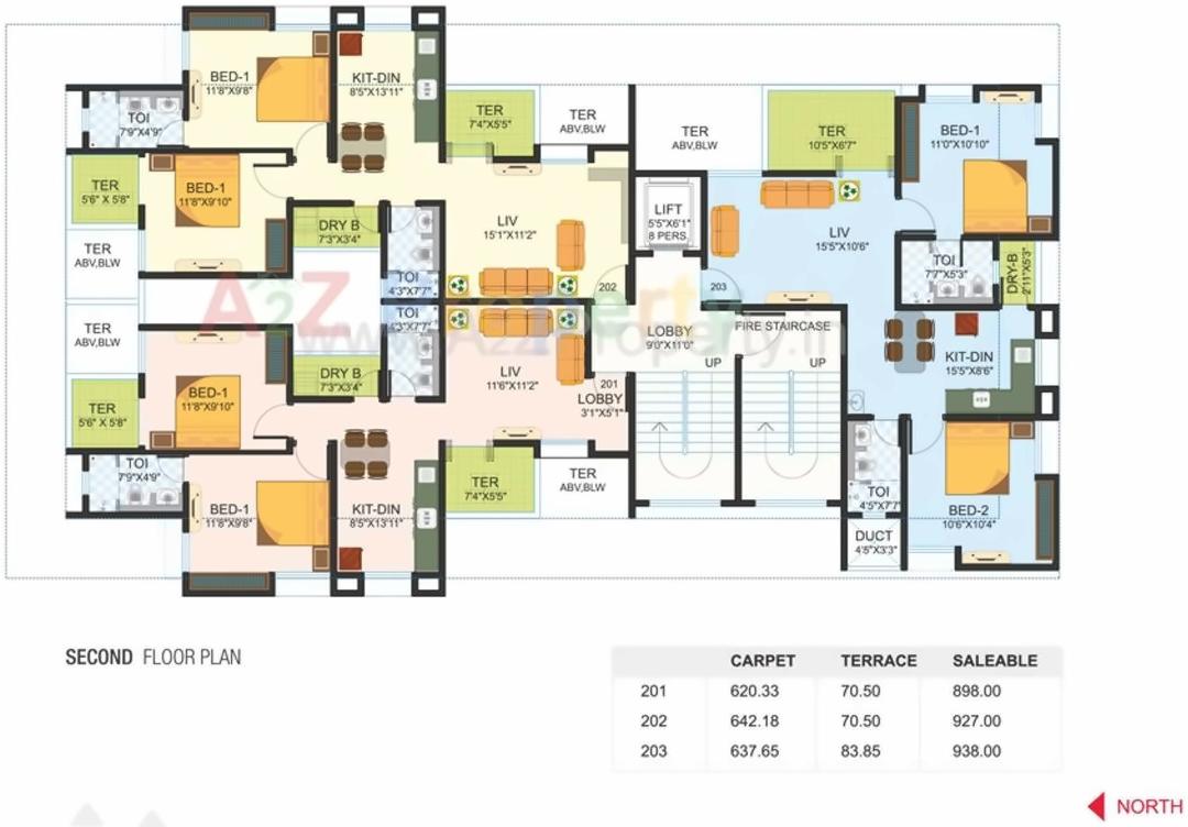 Layout of real estate project Erande Hills located at Kharadi, Pune, Maharashtra