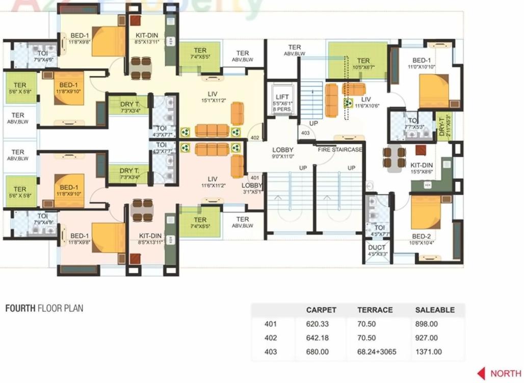 Layout of real estate project Erande Hills located at Kharadi, Pune, Maharashtra