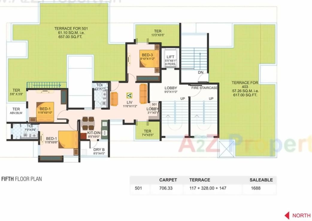 Layout of real estate project Erande Hills located at Kharadi, Pune, Maharashtra