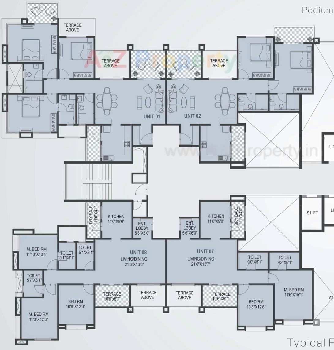 Layout of real estate project Eternia located at Hadapsar, Pune, Maharashtra