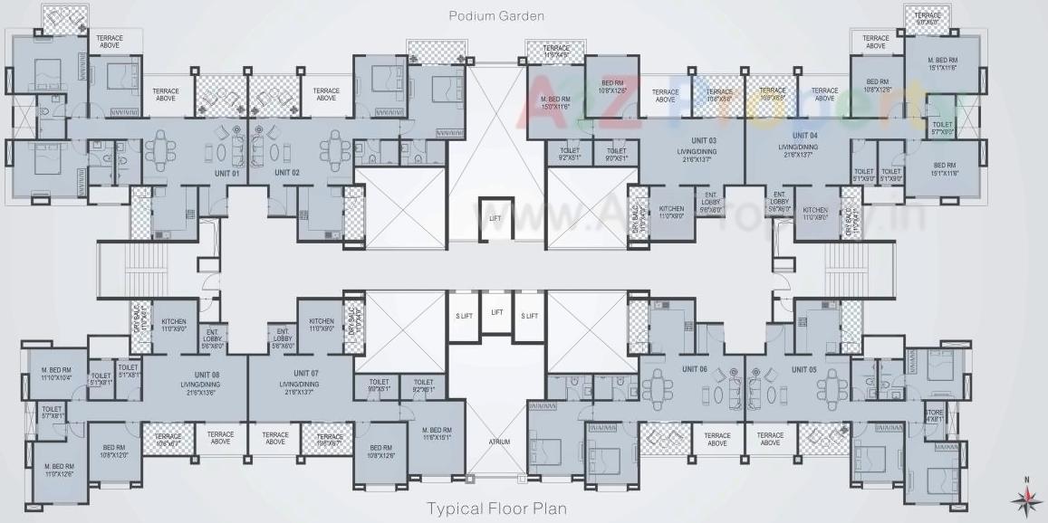Layout of real estate project Eternia located at Hadapsar, Pune, Maharashtra