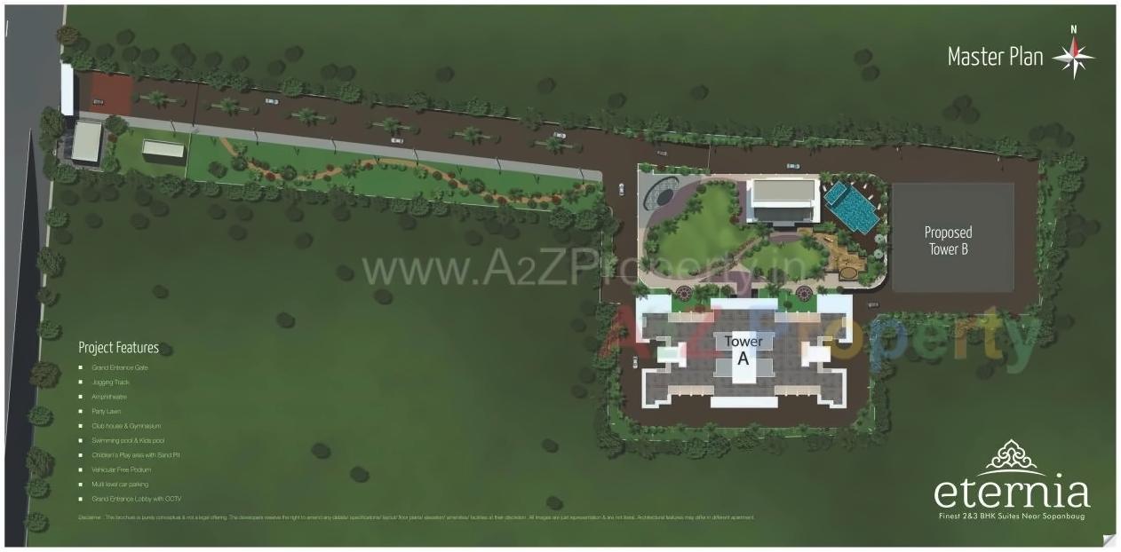 Layout of real estate project Eternia located at Hadapsar, Pune, Maharashtra