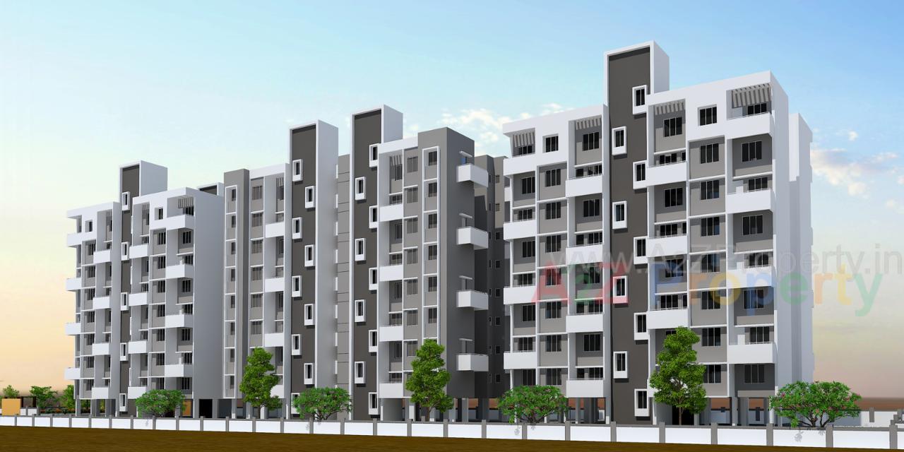 3D Elevation of real estate project Eva Homes located at Pimpri-chinchawad-m-corp, Pune, Maharashtra