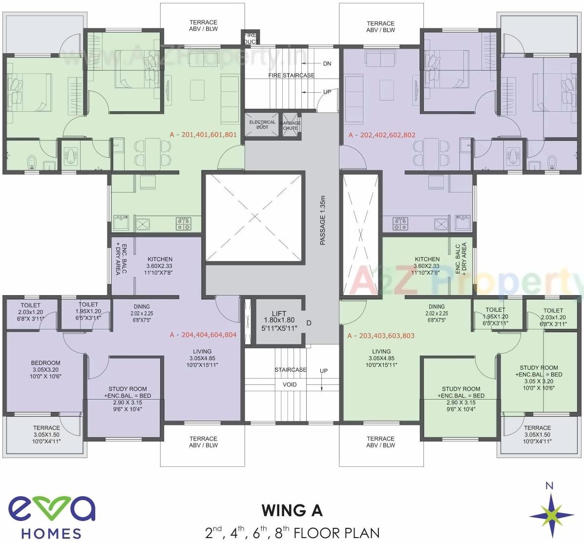 Layout of real estate project Eva Homes located at Pimpri-chinchawad-m-corp, Pune, Maharashtra