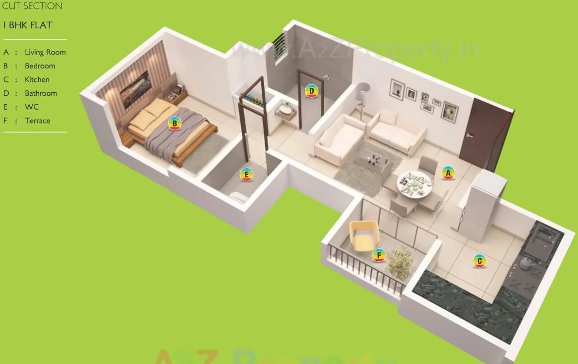 Layout of real estate project Excel Corona Residency B located at Pimpri-chinchawad-m-corp, Pune, Maharashtra