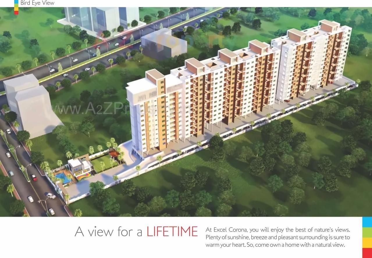 3D Elevation of real estate project Excel Corona Residency B located at Pimpri-chinchawad-m-corp, Pune, Maharashtra