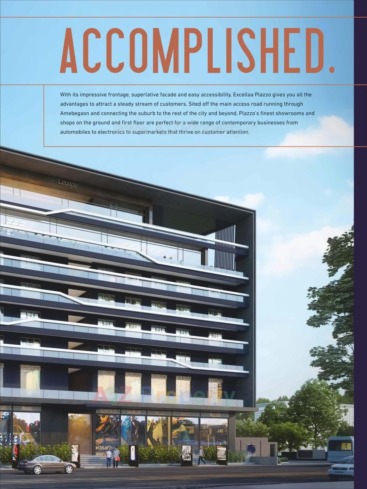 3D Elevation of real estate project Excellaa Plazzo located at Ambegaon-bk, Pune, Maharashtra