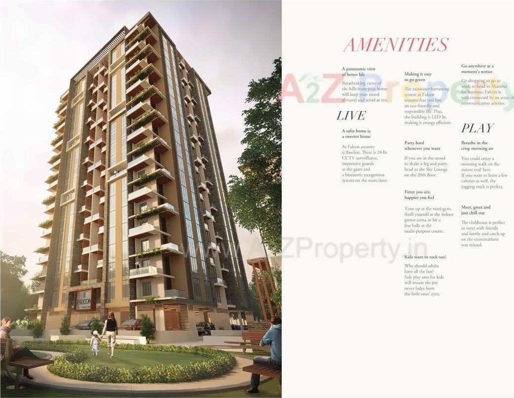 3D Elevation of real estate project Falcon located at Sus, Pune, Maharashtra