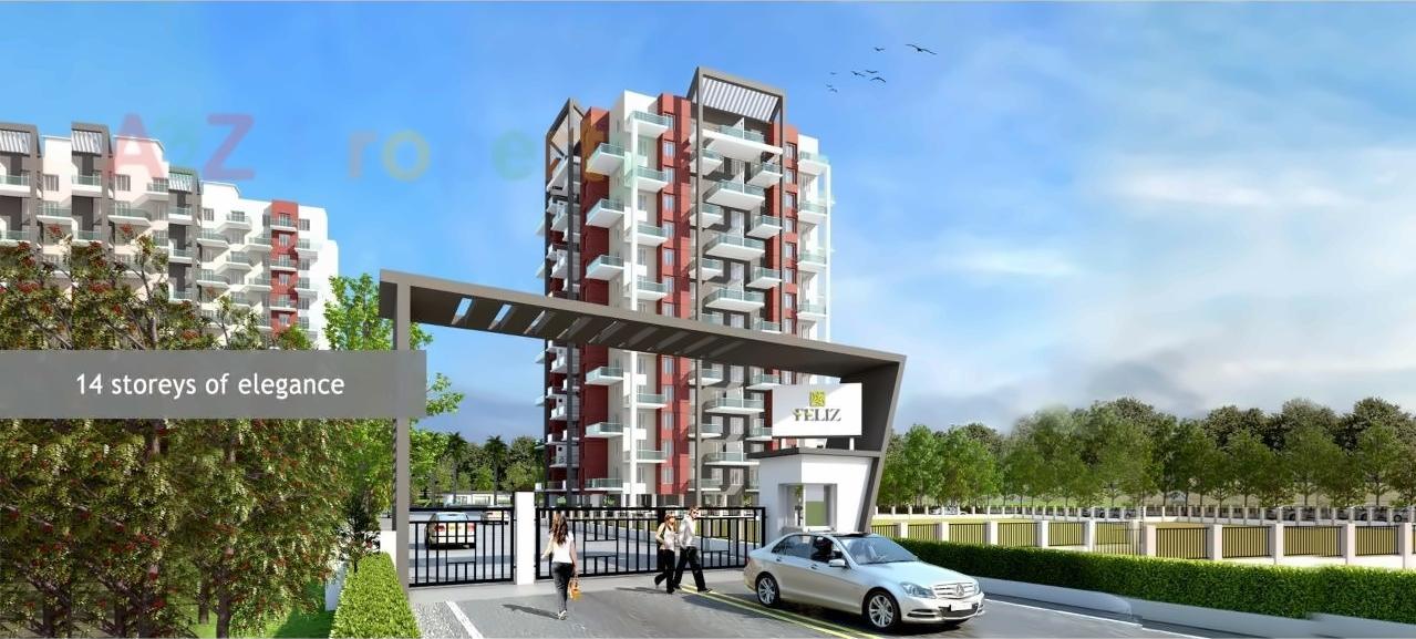 3D Elevation of real estate project Feliz located at Pirangut, Pune, Maharashtra