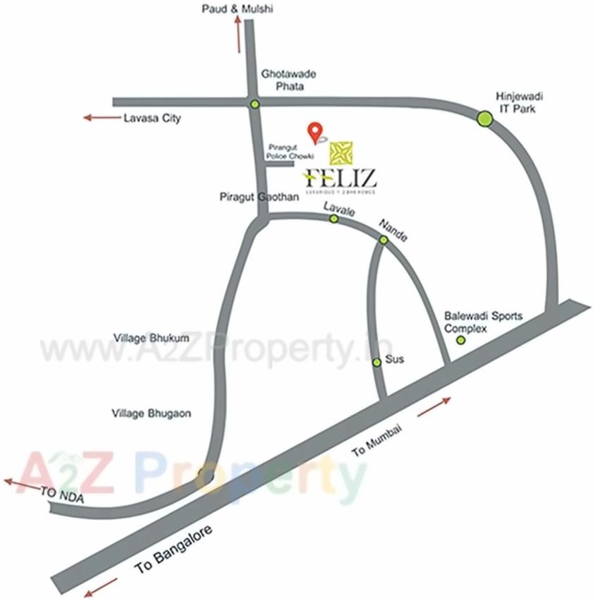  of real estate project Feliz located at Pirangut, Pune, Maharashtra