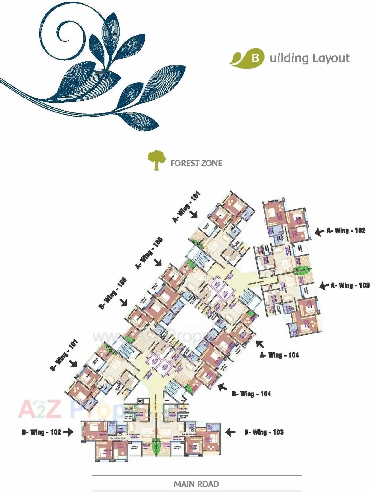 Layout of real estate project Florista County located at Hadapsar, Pune, Maharashtra