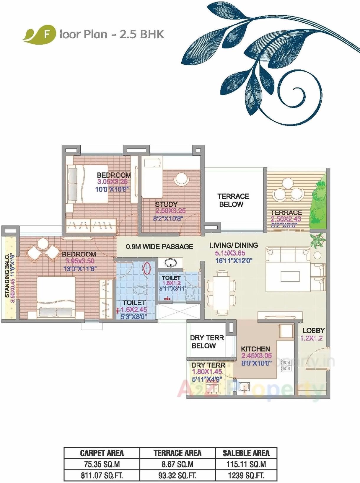 Layout of real estate project Florista County located at Hadapsar, Pune, Maharashtra