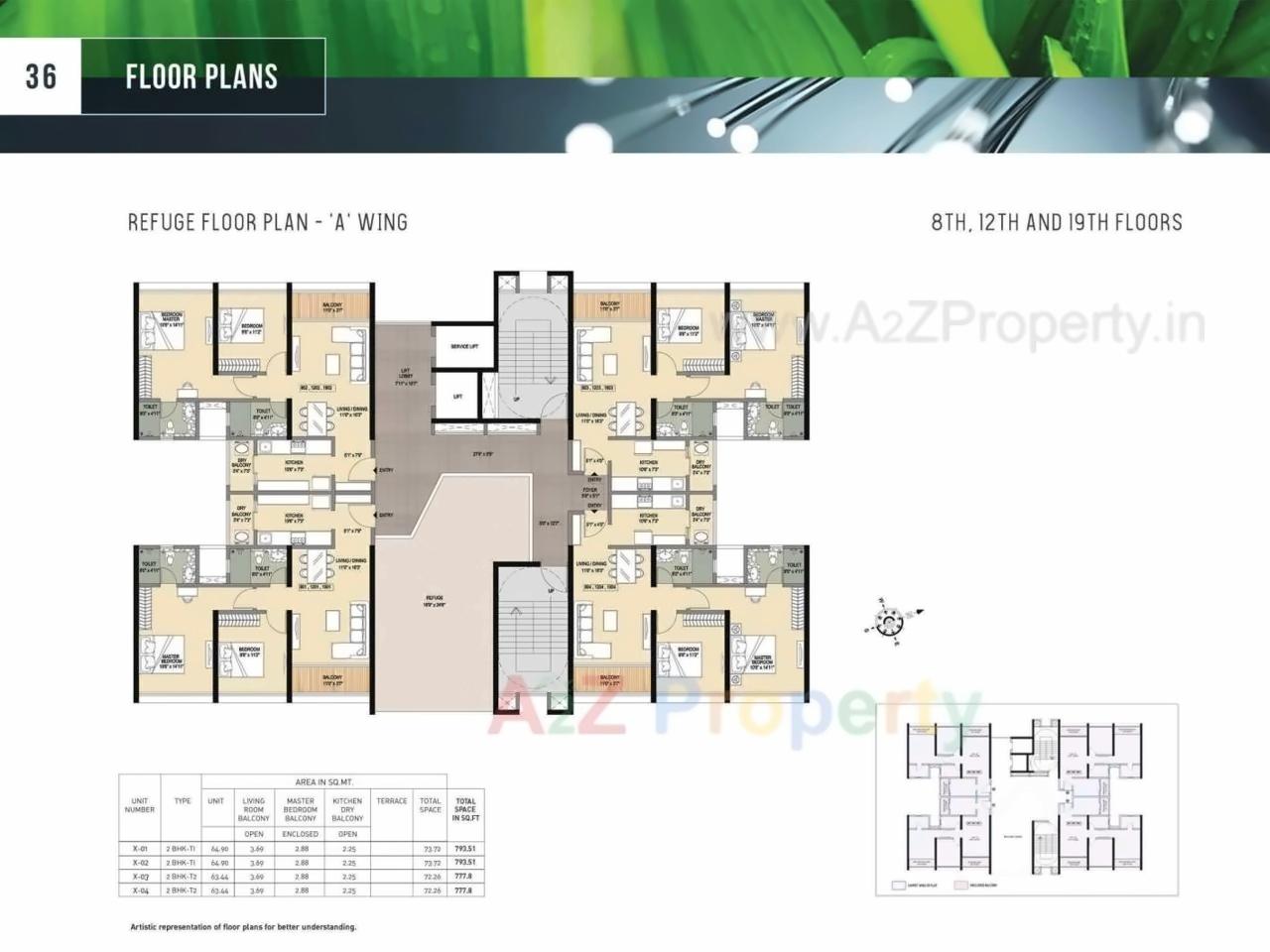 Layout of real estate project Forest Edge located at Kharadi, Pune, Maharashtra