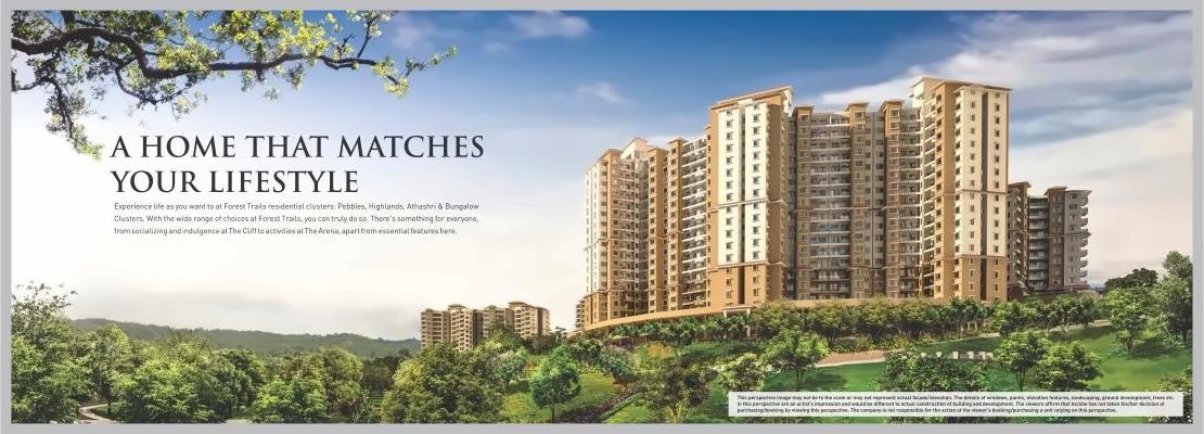 3D Elevation of real estate project Forest Trails Athashri located at Bhugaon, Pune, Maharashtra