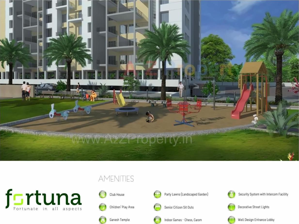 3D Elevation of real estate project Fortuna located at Pune-m-corp, Pune, Maharashtra
