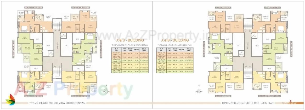 Layout of real estate project Fortune Shubhan located at Pune-m-corp, Pune, Maharashtra