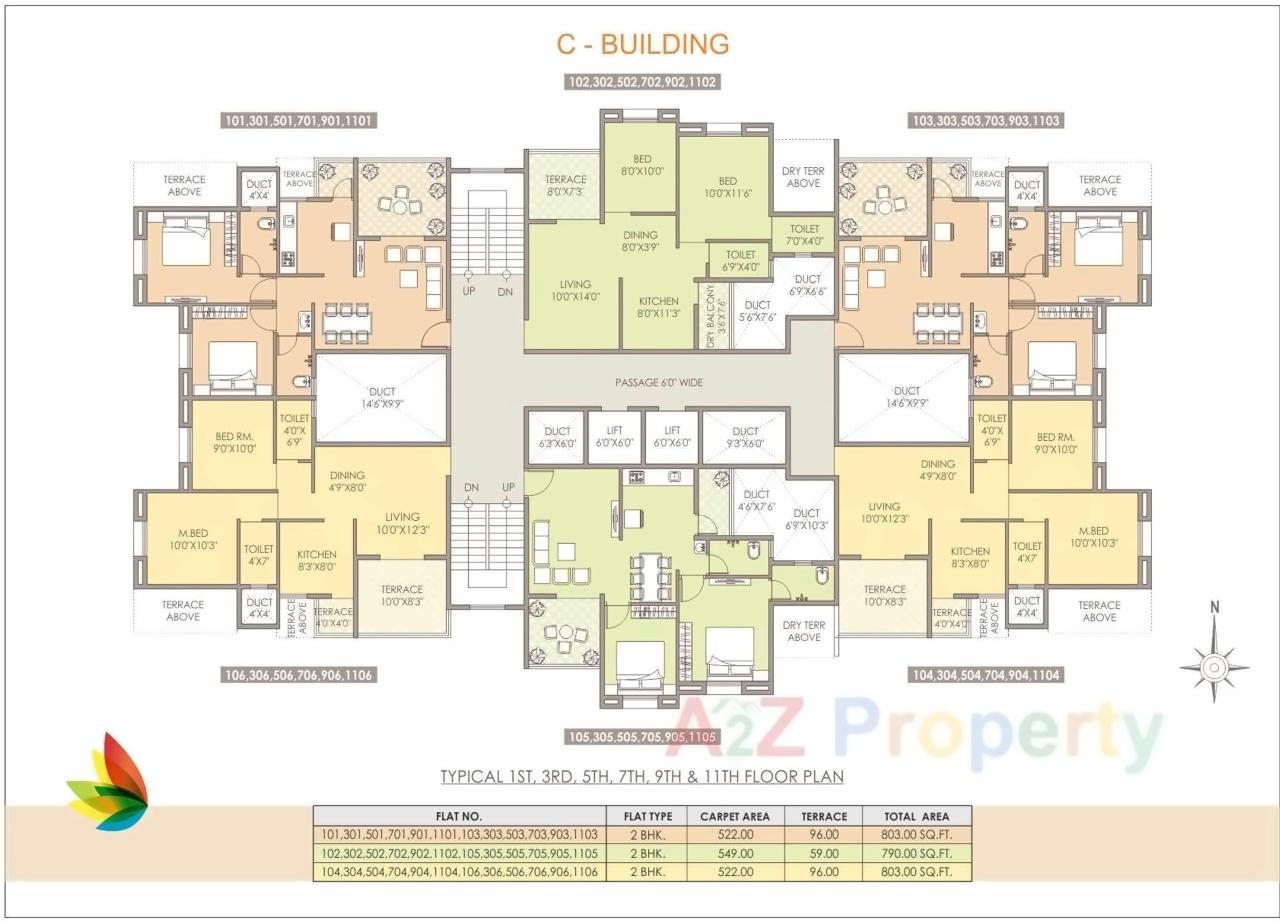 Layout of real estate project Fortune Shubhan located at Pune-m-corp, Pune, Maharashtra