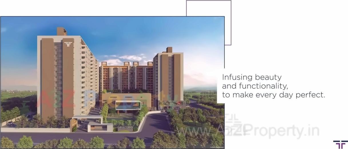 3D Elevation of real estate project Fusion Towers located at Bhoirwadi, Pune, Maharashtra