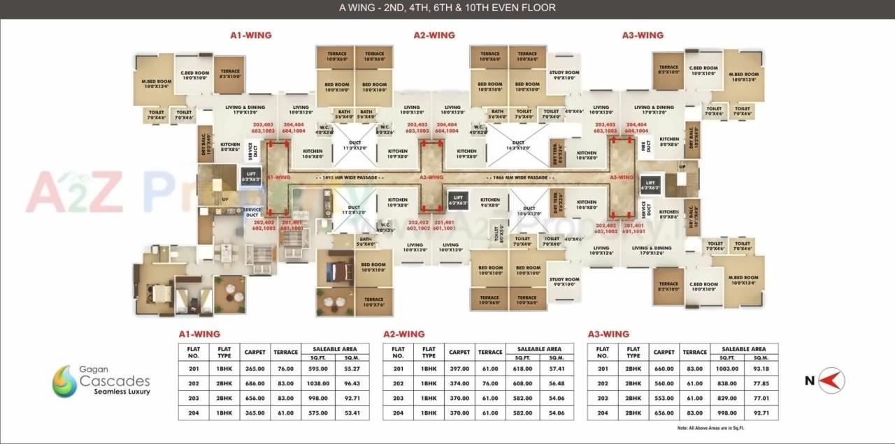 Layout of real estate project Gagan Cascades located at Pisoli, Pune, Maharashtra