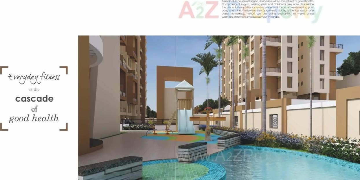 3D Elevation of real estate project Gagan Cascades located at Pisoli, Pune, Maharashtra