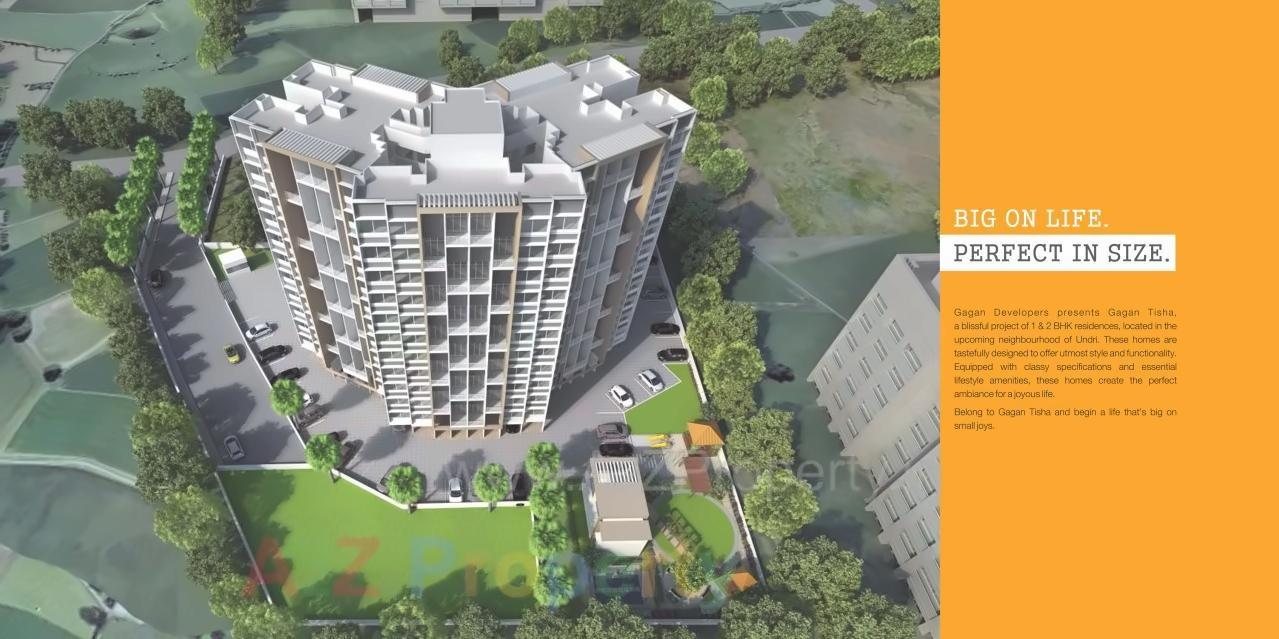 3D Elevation of real estate project Gagan Tisha located at Undri, Pune, Maharashtra