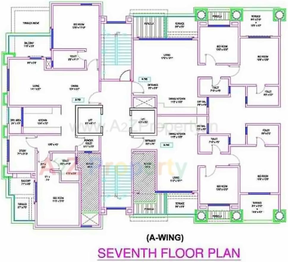 Layout of real estate project Gagan Utopia located at Pune-m-corp, Pune, Maharashtra