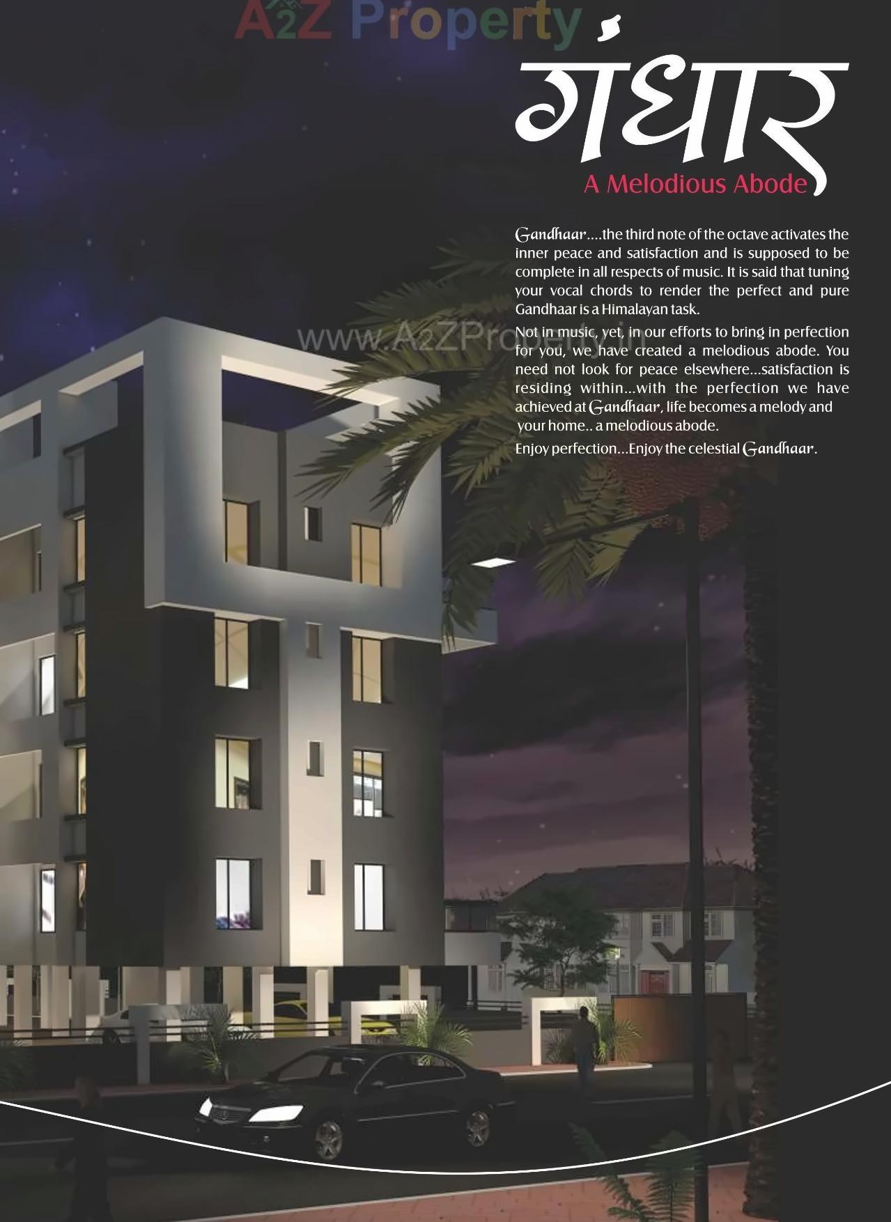 3D Elevation of real estate project Gandhaar located at Pune-m-corp, Pune, Maharashtra