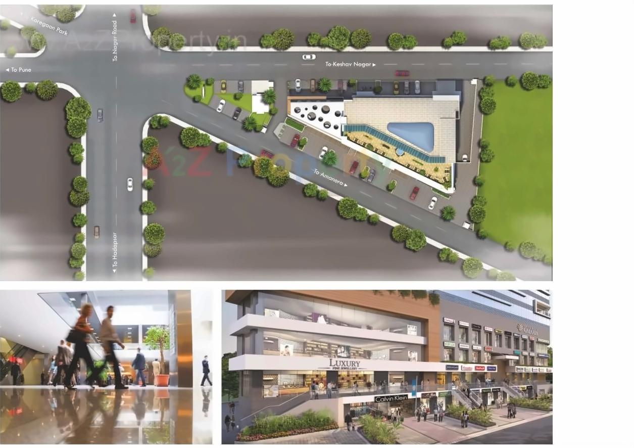 3D Elevation of real estate project Gandharv Galaxia located at Hadapsar, Pune, Maharashtra