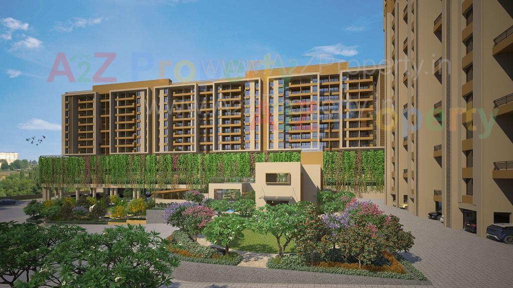 3D Elevation of real estate project Ganga Amber located at Tathwade, Pune, Maharashtra