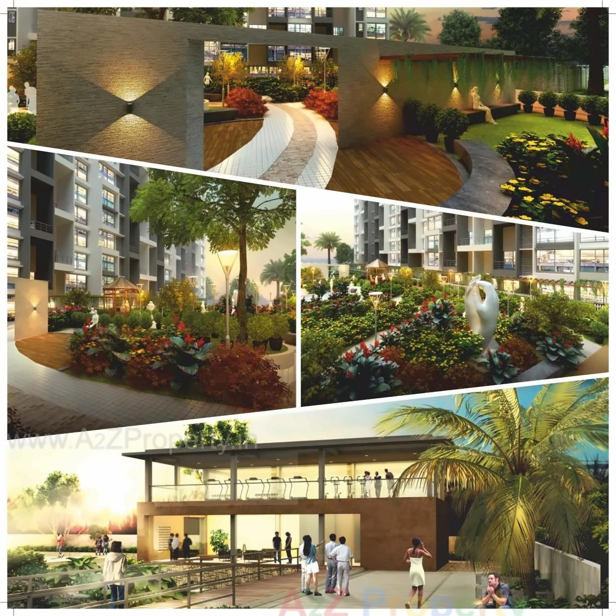 3D Elevation of real estate project Ganga Aria located at Dhanori, Pune, Maharashtra