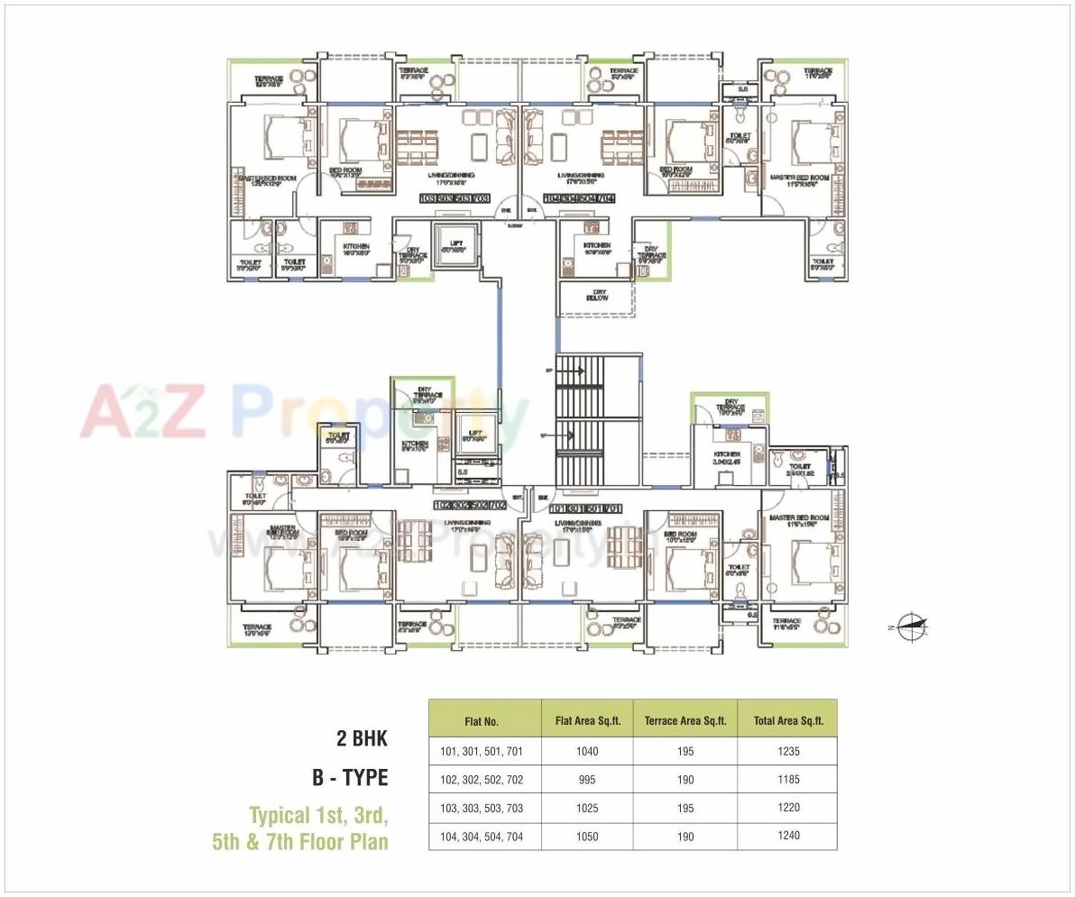 Layout of real estate project Ganga Elika located at Undri, Pune, Maharashtra