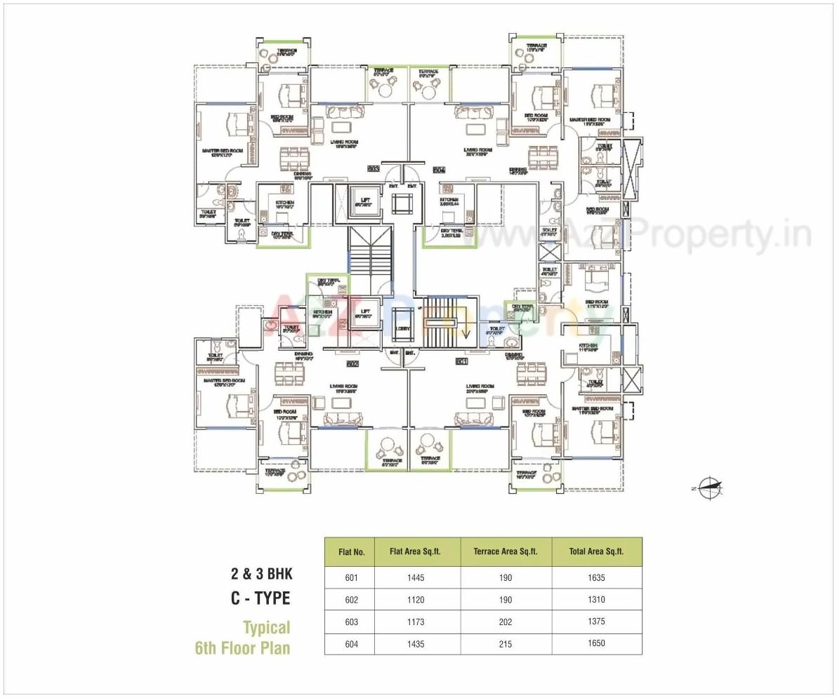 Layout of real estate project Ganga Elika located at Undri, Pune, Maharashtra