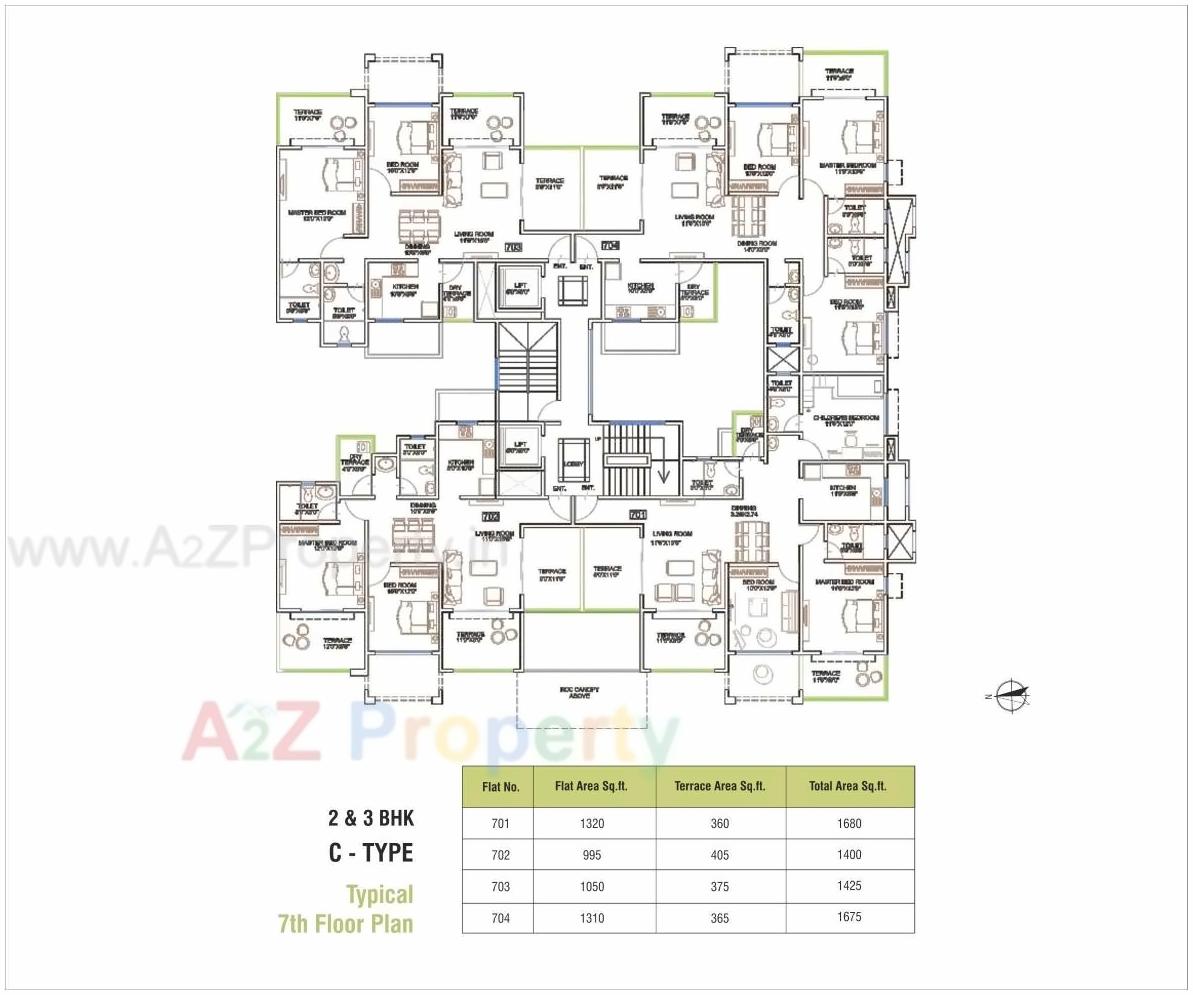 Layout of real estate project Ganga Elika located at Undri, Pune, Maharashtra