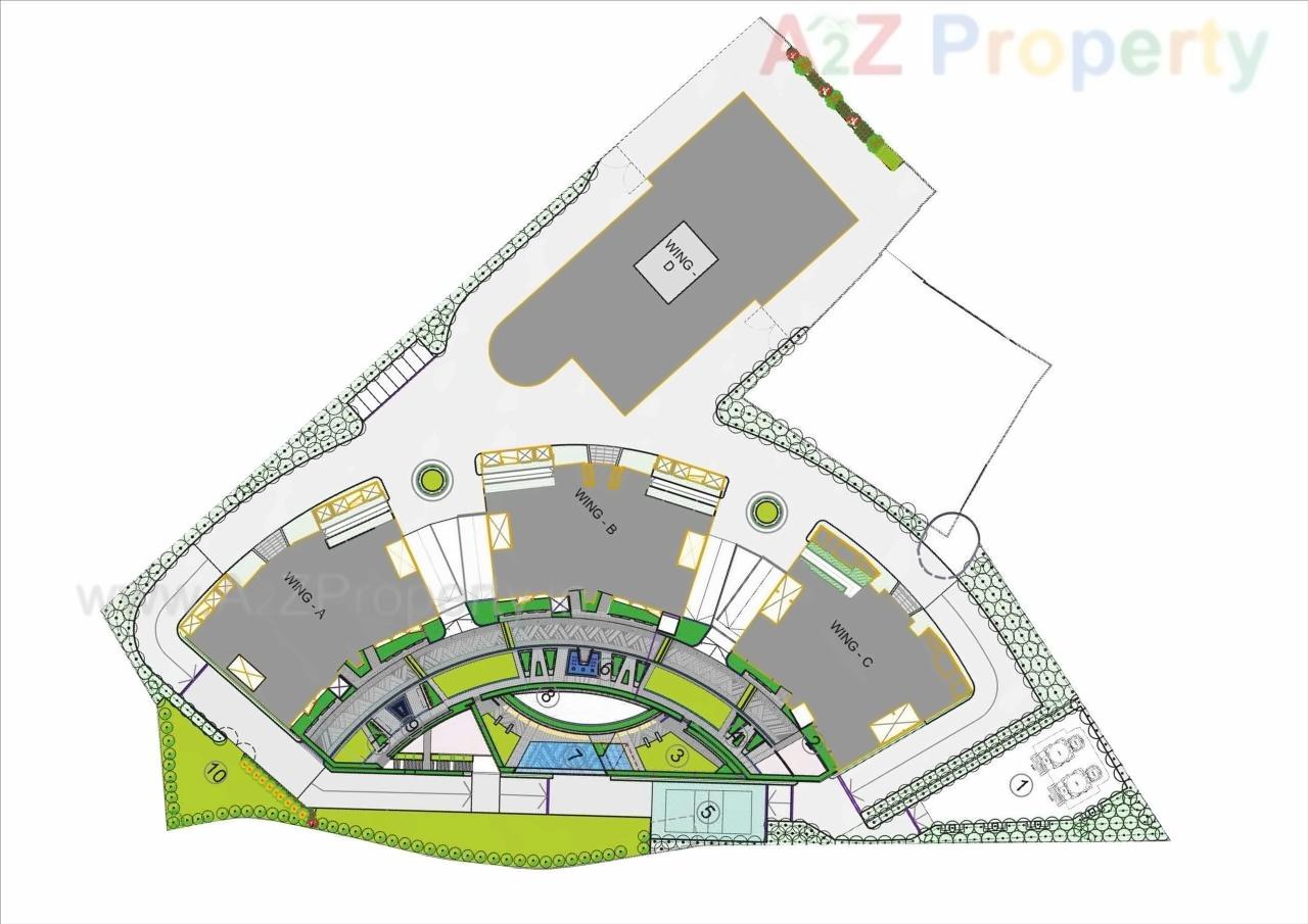 Layout of real estate project Ganga Ishanya Ab located at Dhankawadi, Pune, Maharashtra