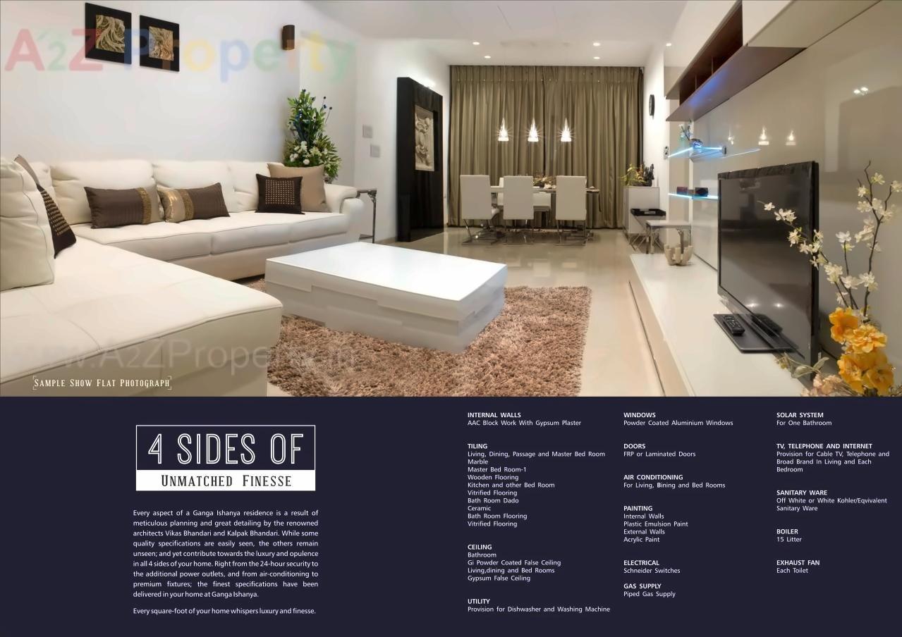 3D Elevation of real estate project Ganga Ishanya Ab located at Dhankawadi, Pune, Maharashtra