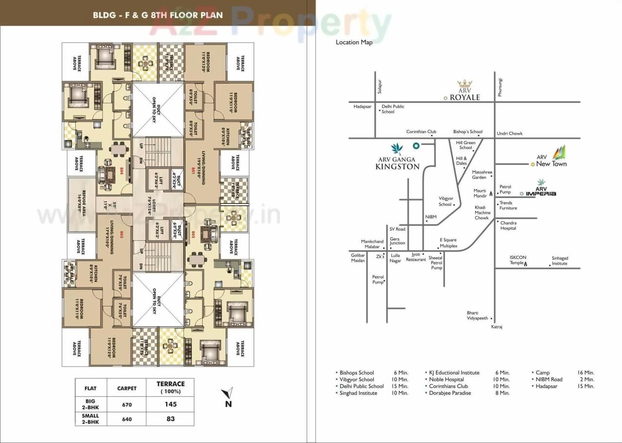 Layout of real estate project Ganga Kingston located at Mohammadwadi, Pune, Maharashtra