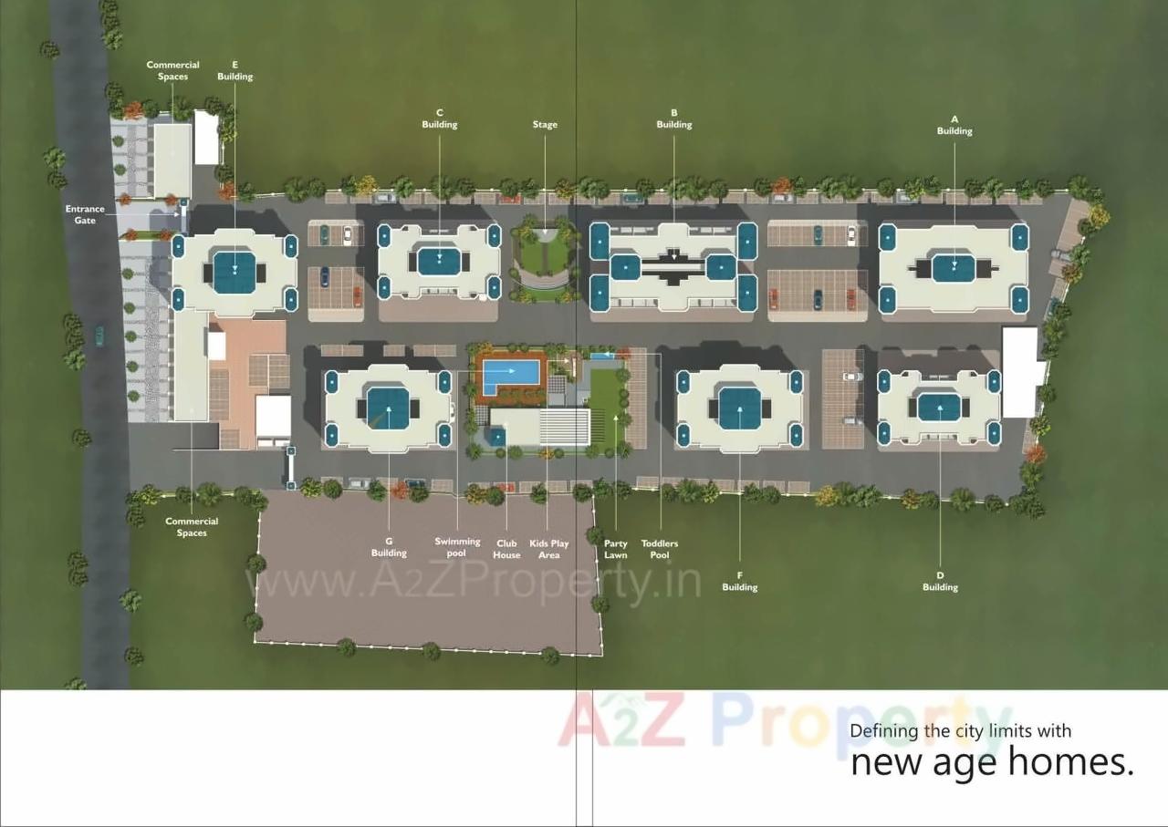 Layout of real estate project Ganga Kingston located at Mohammadwadi, Pune, Maharashtra