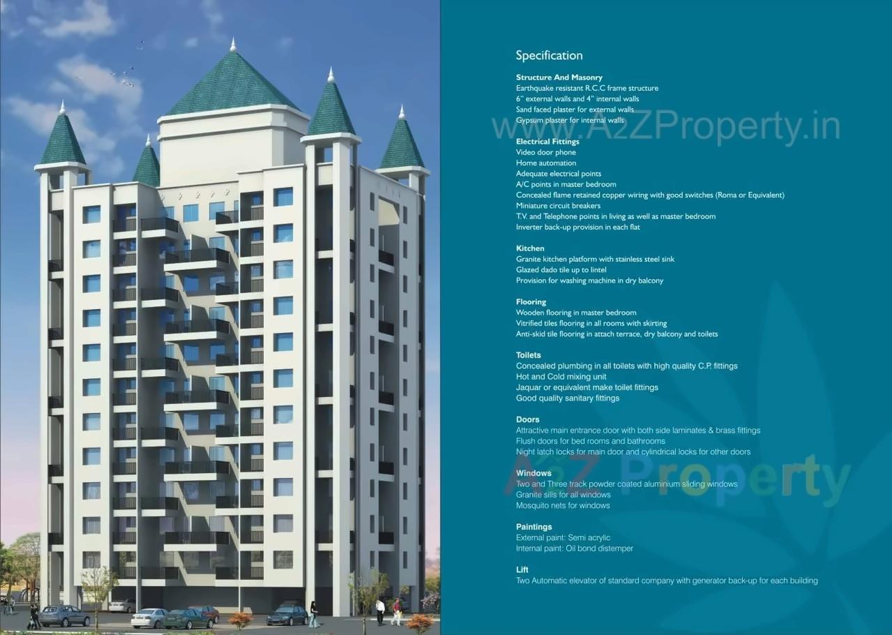 3D Elevation of real estate project Ganga Kingston located at Mohammadwadi, Pune, Maharashtra