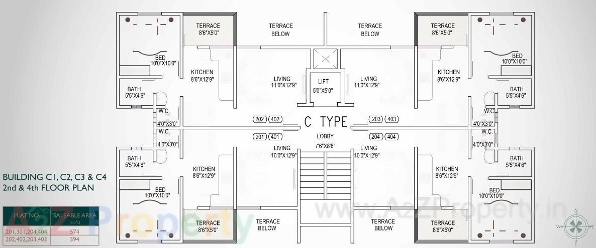 Layout of real estate project Ganga Niwas located at Dhanori, Pune, Maharashtra