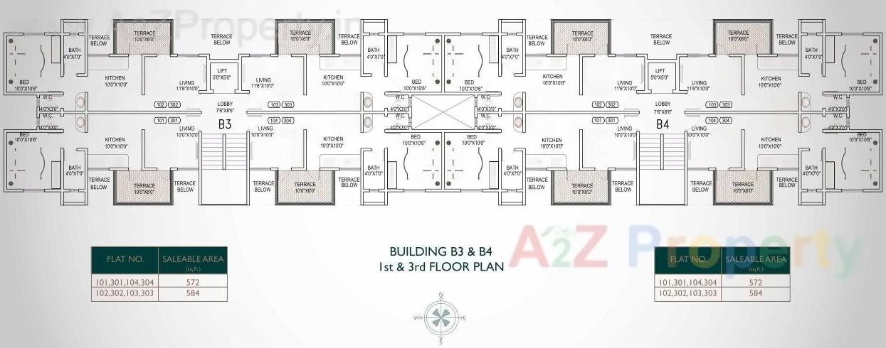 Layout of real estate project Ganga Niwas located at Dhanori, Pune, Maharashtra