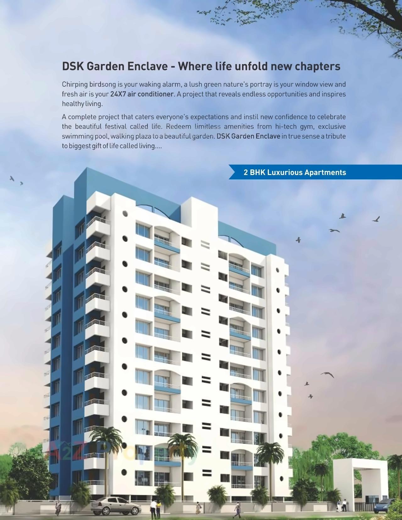3D Elevation of real estate project Garden Enclave located at Kondhwa-khurd, Pune, Maharashtra