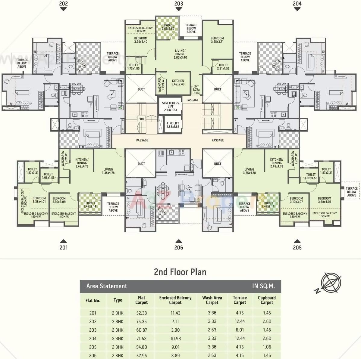 Layout of real estate project Gardenia Crest located at Sus, Pune, Maharashtra