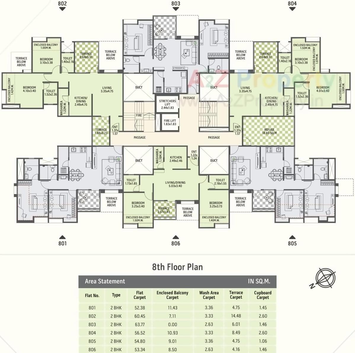 Layout of real estate project Gardenia Crest located at Sus, Pune, Maharashtra